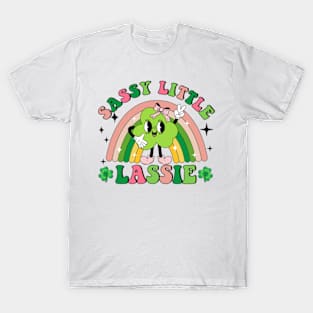 St Patricks Day, Sassy Little Lassie, Funny Patricks Day T-Shirt